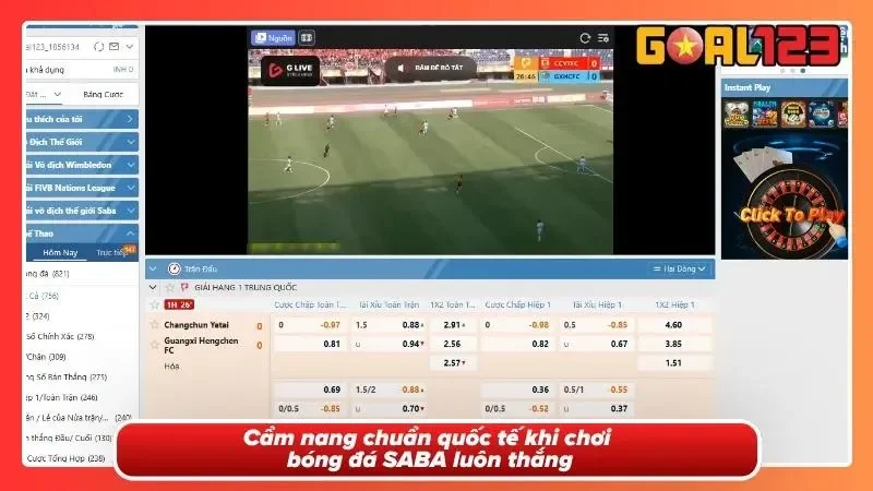 Bóng Đá SABA Tại GOAL123 - Nơi Đam Mê Đỉnh Cao Lên Ngôi 3 Bí kíp cần được khai phá để đạt được lợi nhuận cực tốt